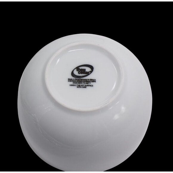 The Cellar Made Expressly For Macys 32 oz Set-3 White Soup/Cereal Bowls 6" - Picture 7 of 8